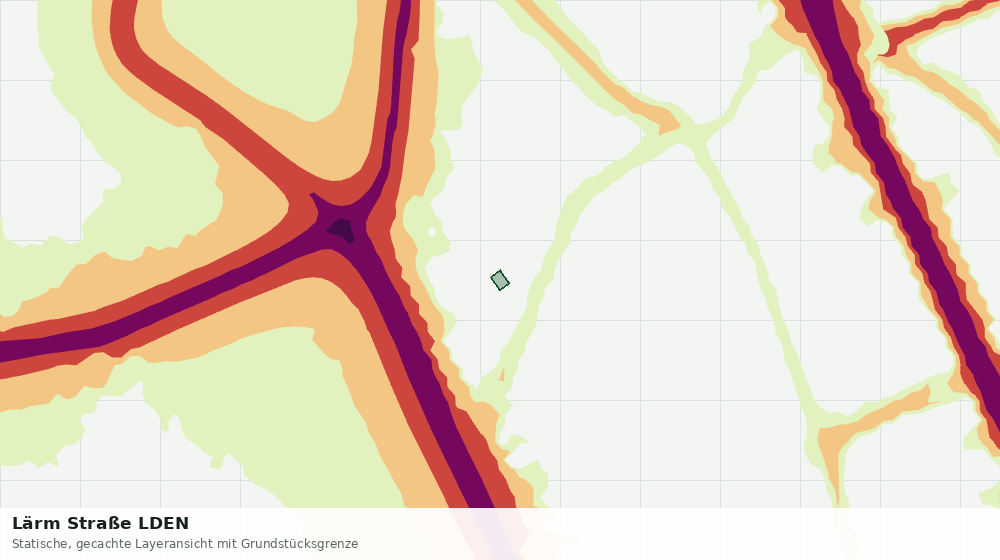 Statische Kartenansicht: Lärm Straße LDEN
