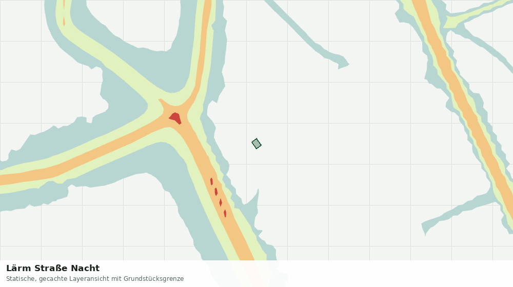 Statische Kartenansicht: Lärm Straße Nacht