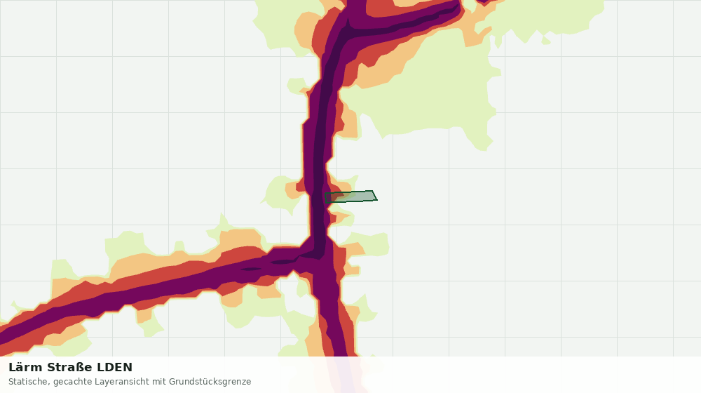 Statische Kartenansicht: Lärm Straße LDEN