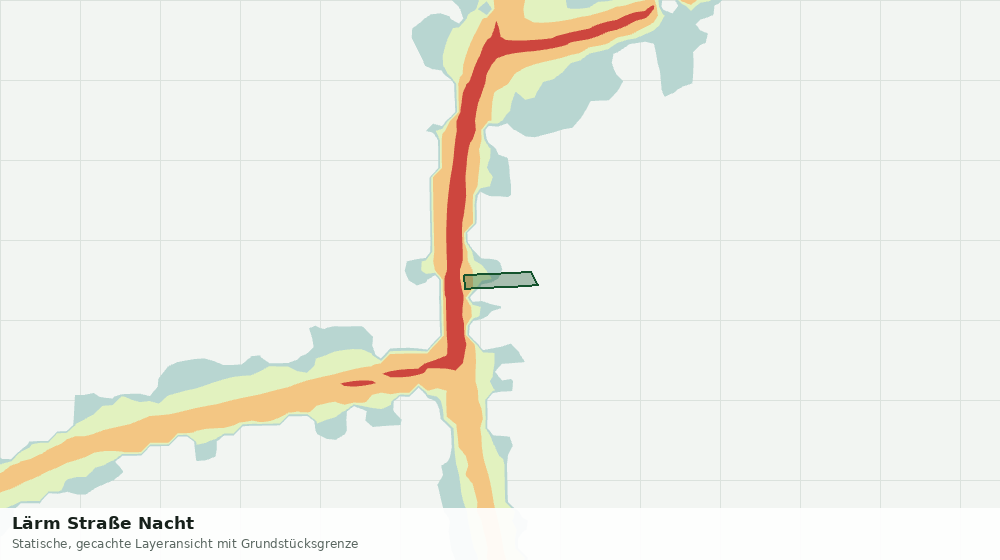 Statische Kartenansicht: Lärm Straße Nacht