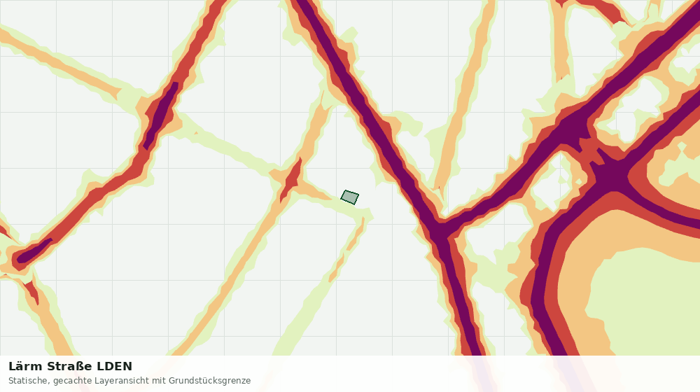 Statische Kartenansicht: Lärm Straße LDEN