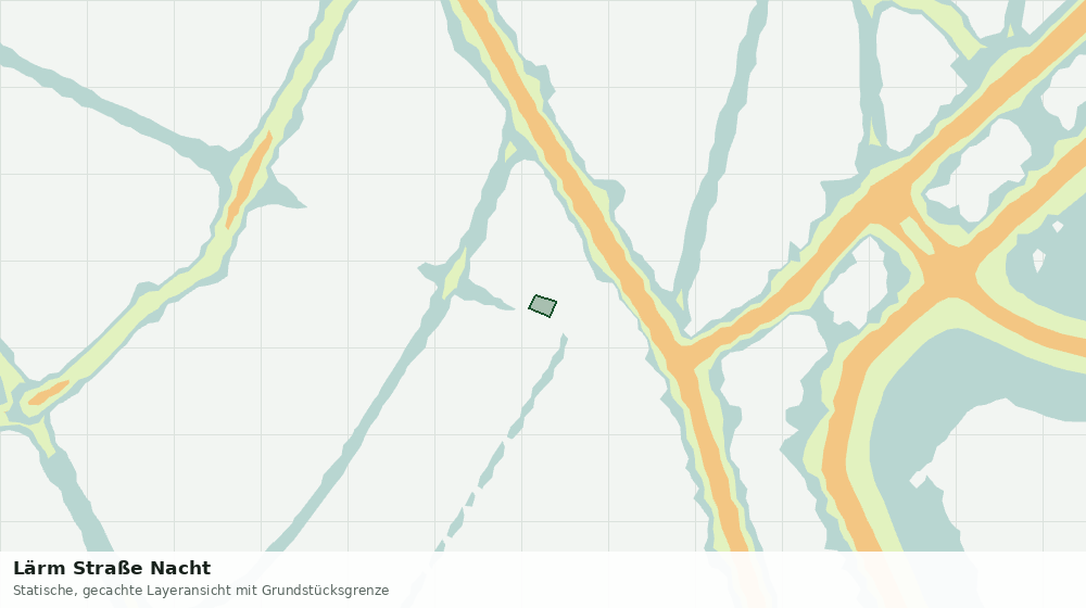 Statische Kartenansicht: Lärm Straße Nacht