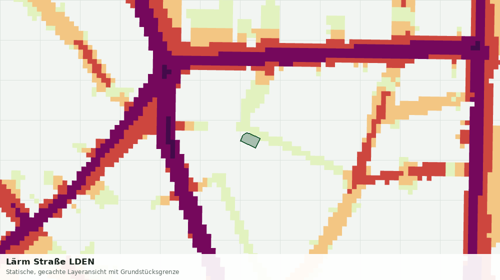 Statische Kartenansicht: Lärm Straße LDEN