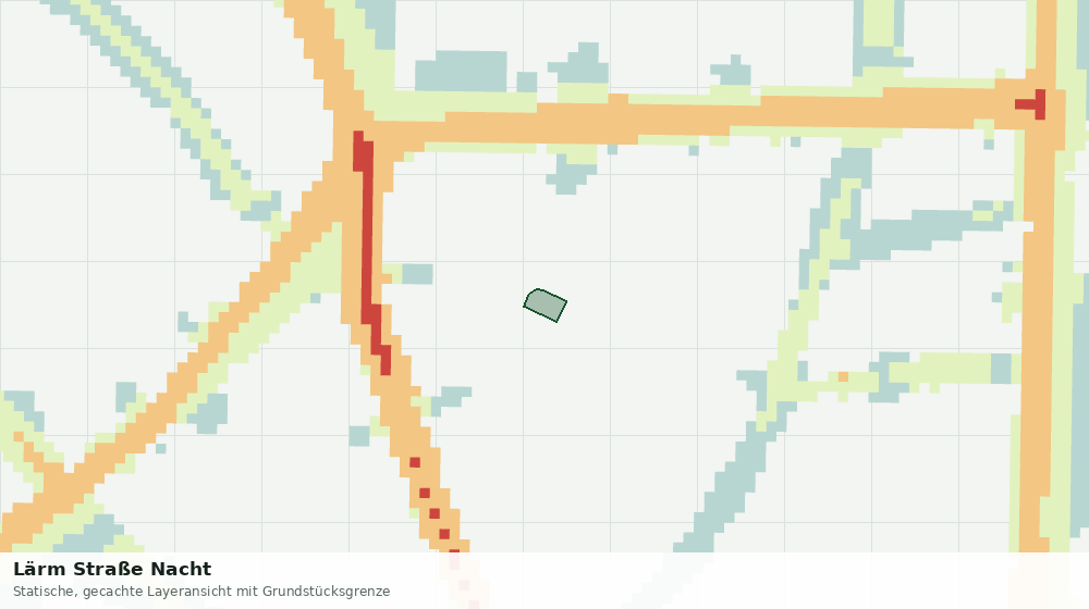 Statische Kartenansicht: Lärm Straße Nacht