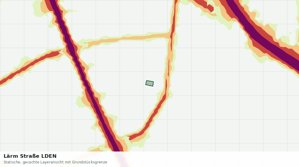 Statische Kartenansicht: Lärm Straße LDEN