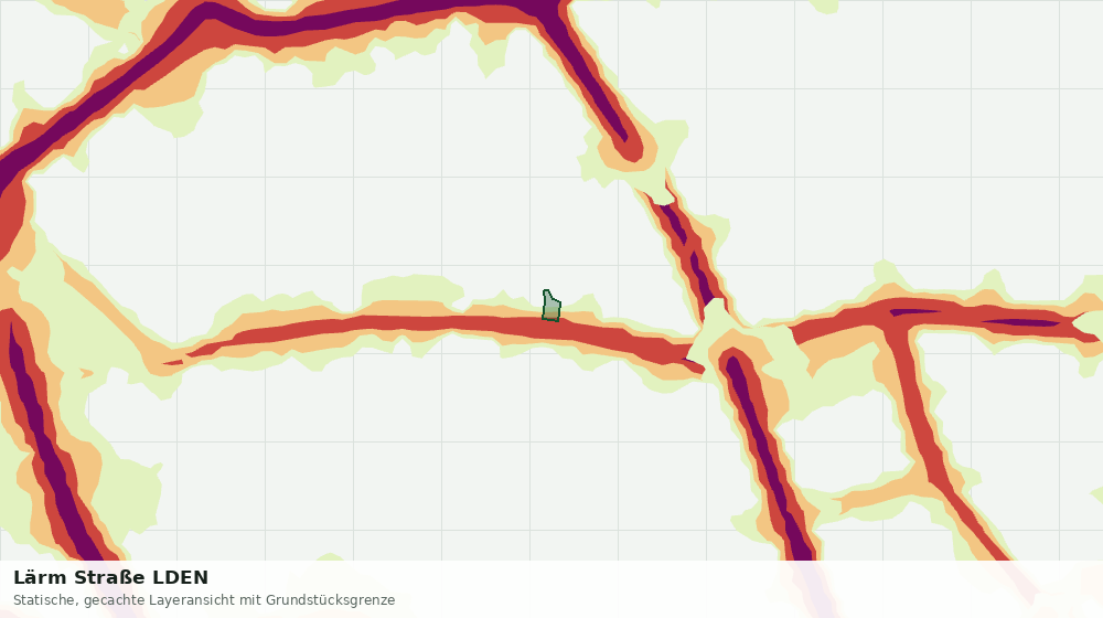 Statische Kartenansicht: Lärm Straße LDEN