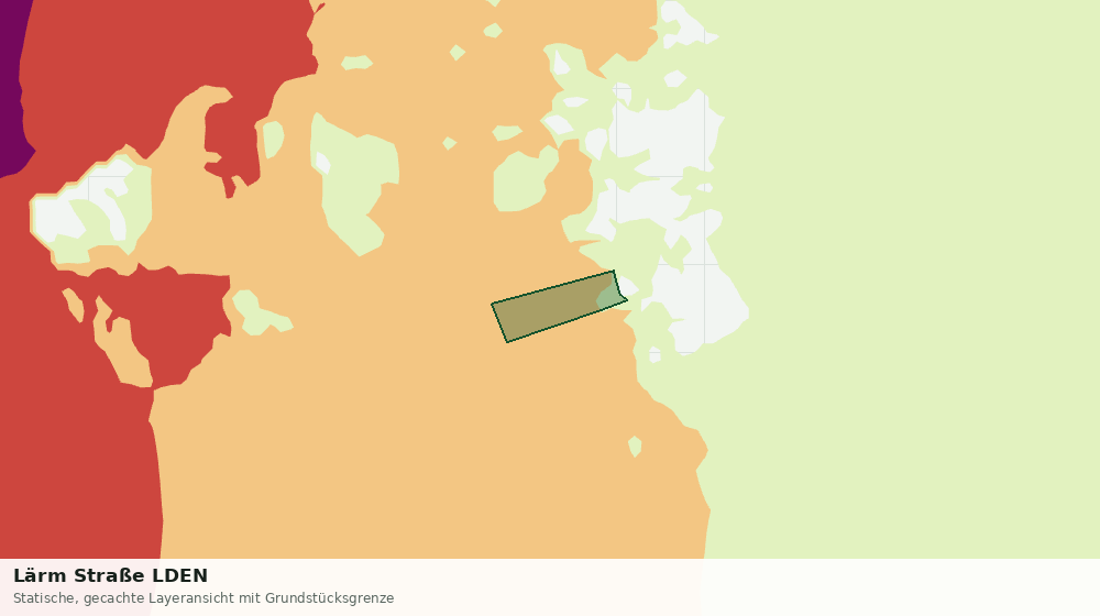 Statische Kartenansicht: Lärm Straße LDEN