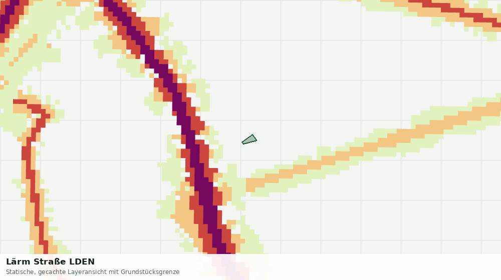Statische Kartenansicht: Lärm Straße LDEN