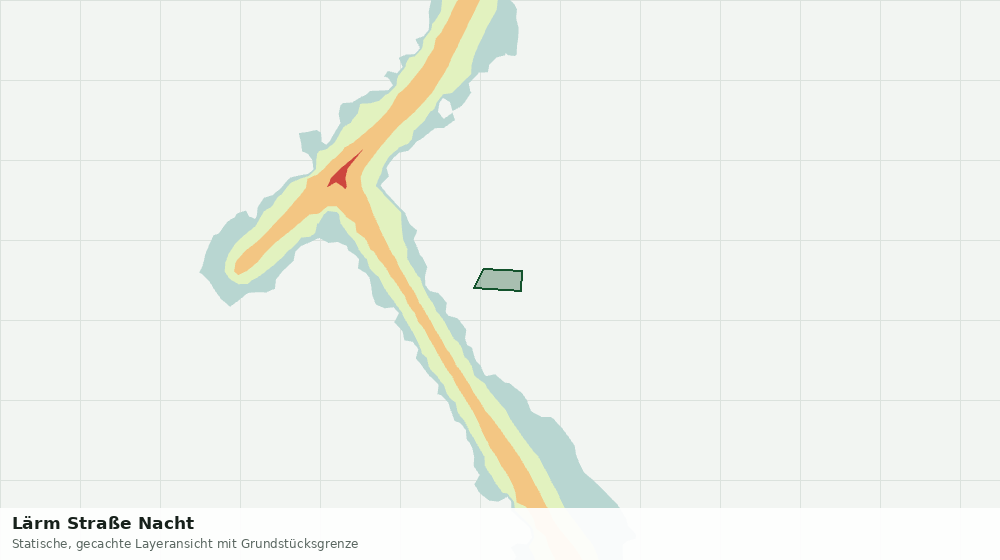 Statische Kartenansicht: Lärm Straße Nacht