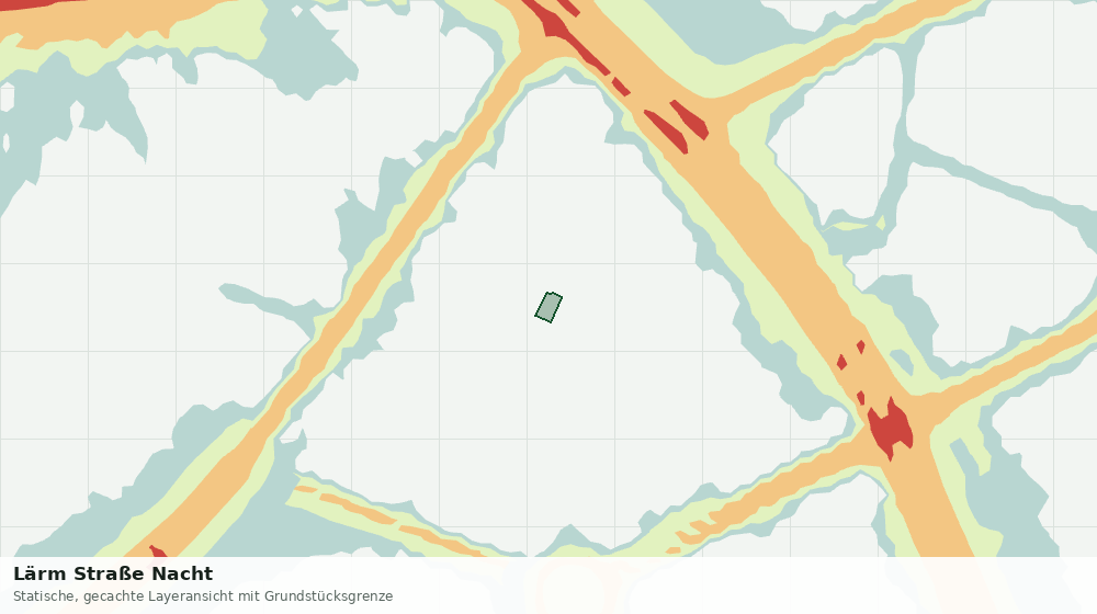 Statische Kartenansicht: Lärm Straße Nacht