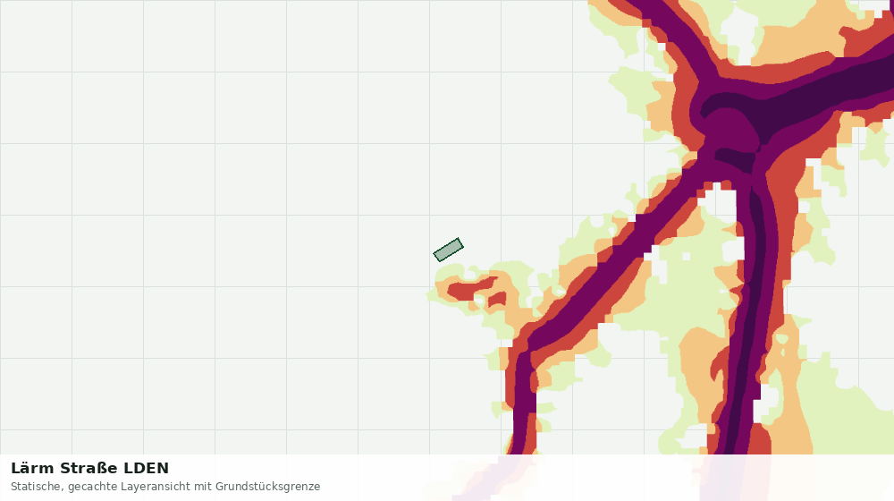 Statische Kartenansicht: Lärm Straße LDEN