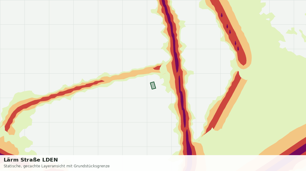 Statische Kartenansicht: Lärm Straße LDEN