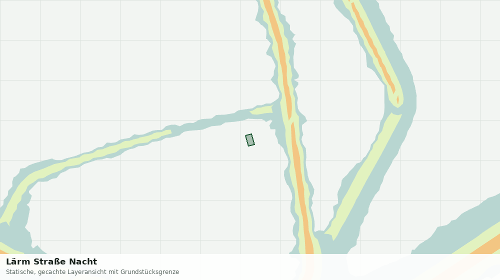 Statische Kartenansicht: Lärm Straße Nacht