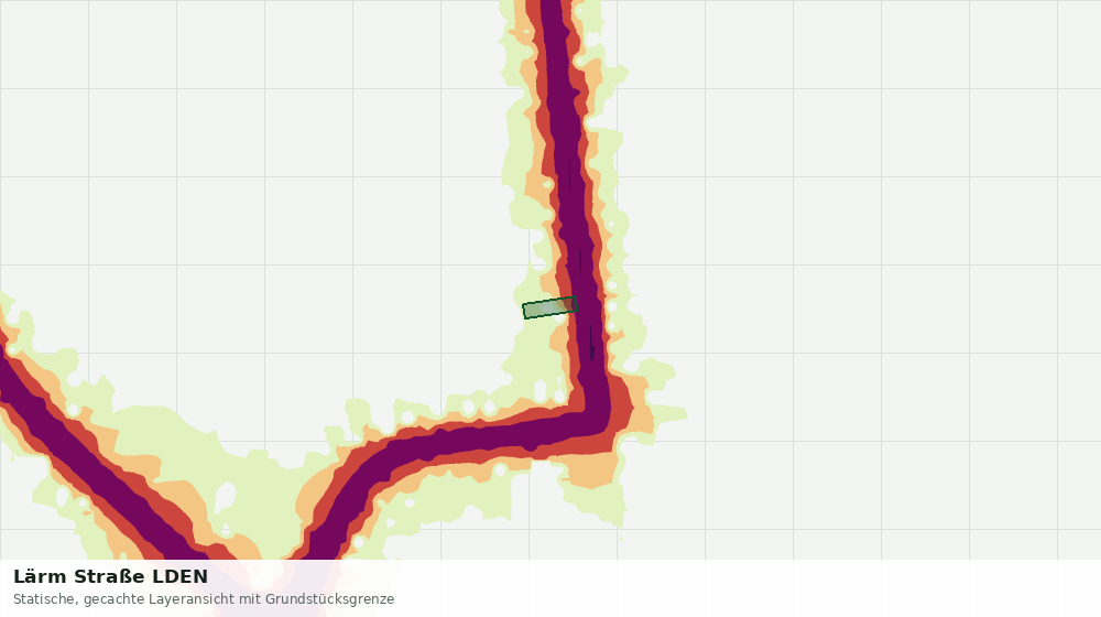Statische Kartenansicht: Lärm Straße LDEN