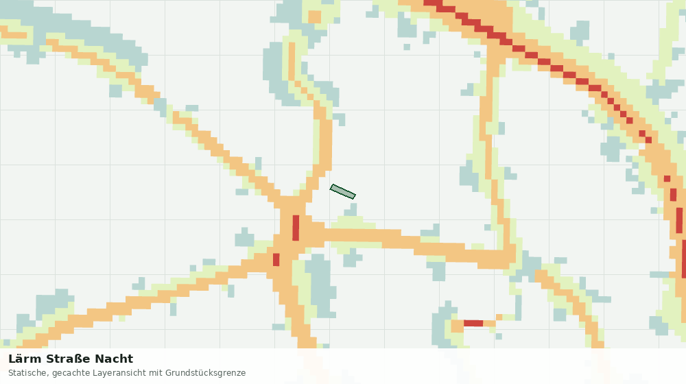 Statische Kartenansicht: Lärm Straße Nacht