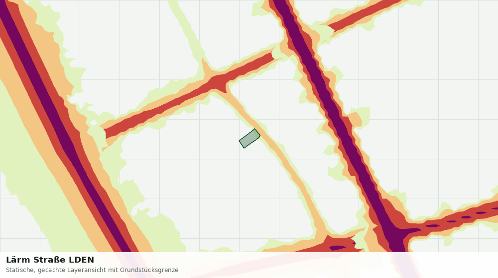 Statische Kartenansicht: Lärm Straße LDEN