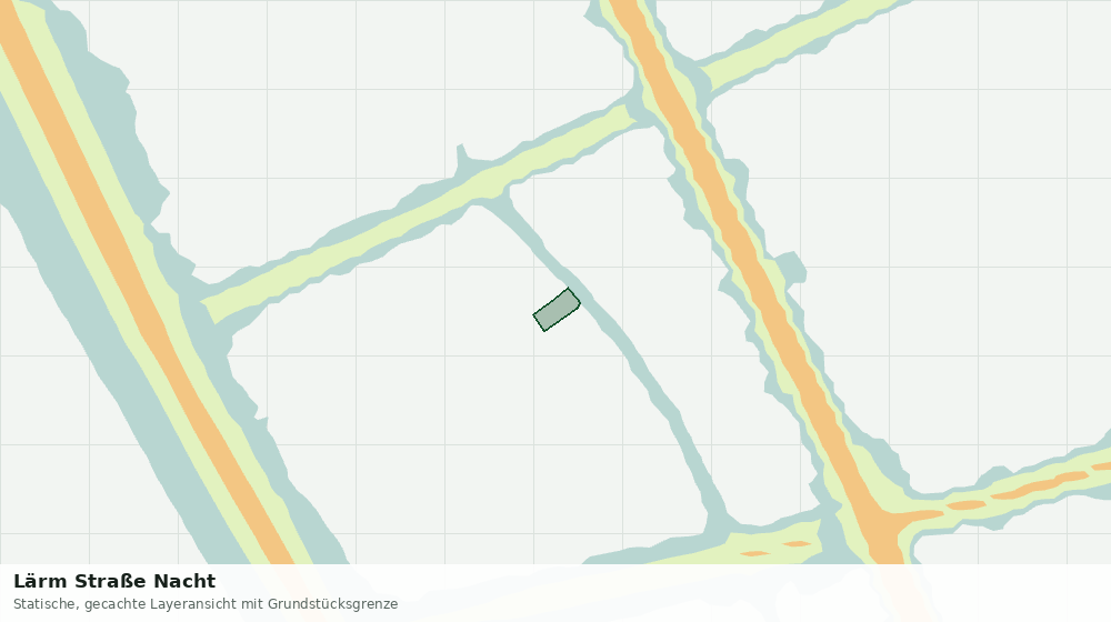 Statische Kartenansicht: Lärm Straße Nacht