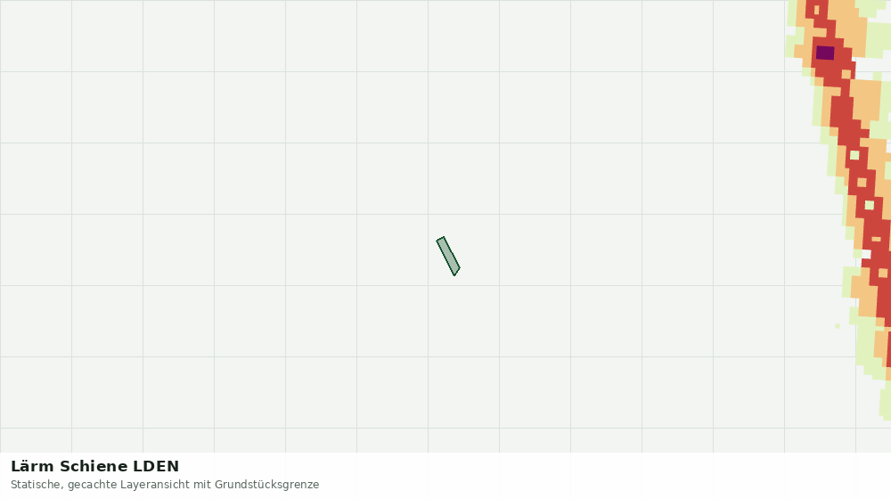Statische Kartenansicht: Lärm Schiene LDEN