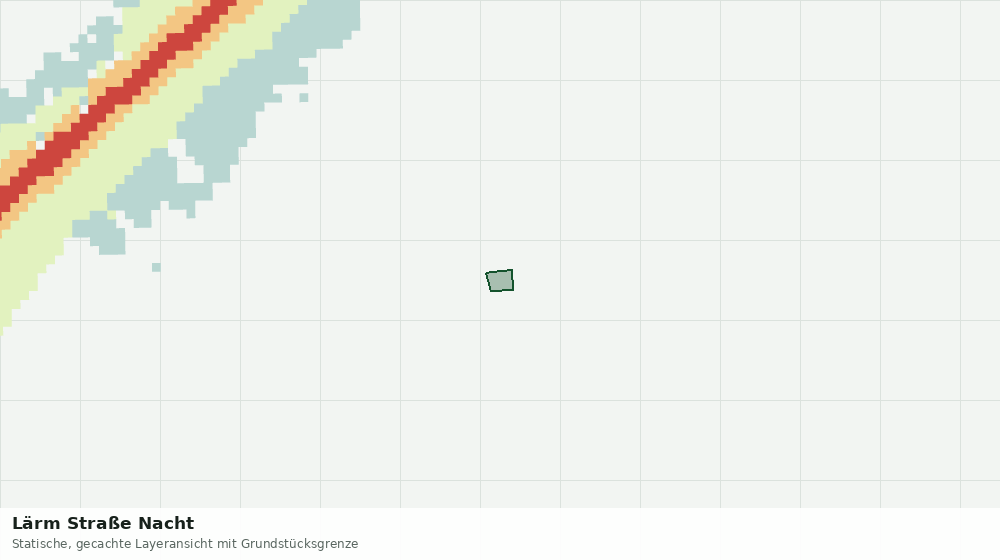 Statische Kartenansicht: Lärm Straße Nacht