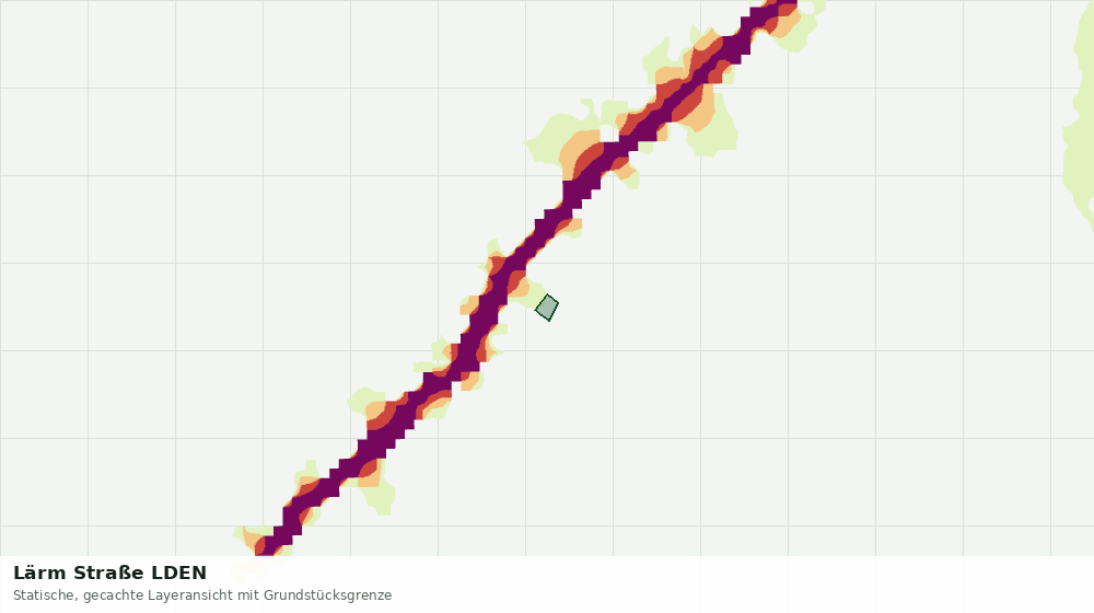 Statische Kartenansicht: Lärm Straße LDEN