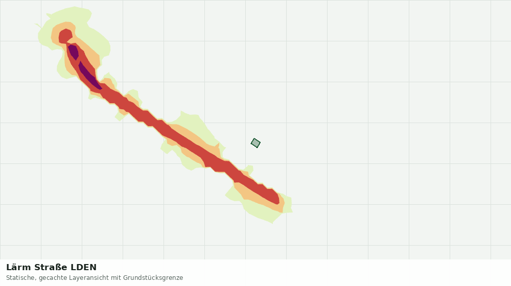 Statische Kartenansicht: Lärm Straße LDEN