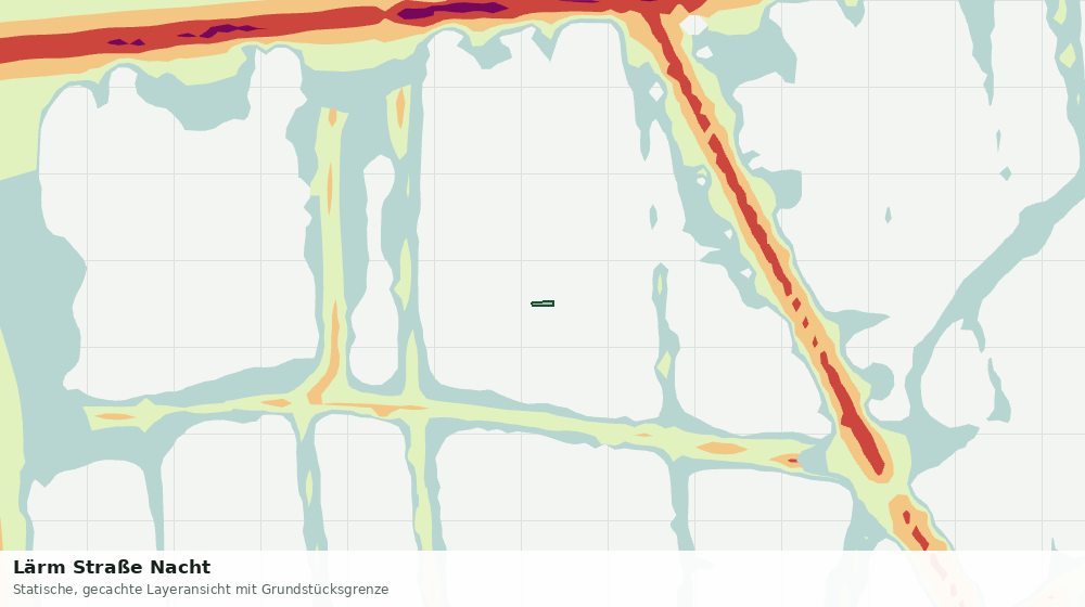 Statische Kartenansicht: Lärm Straße Nacht