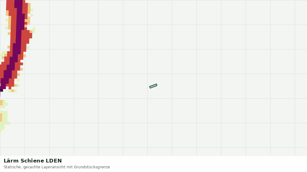 Statische Kartenansicht: Lärm Schiene LDEN