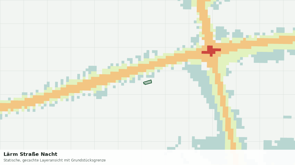 Statische Kartenansicht: Lärm Straße Nacht