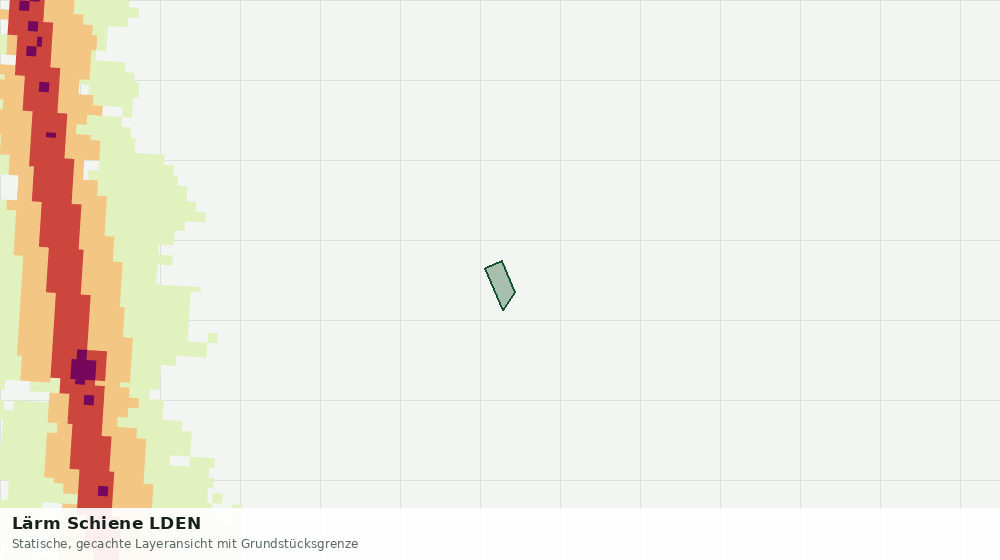 Statische Kartenansicht: Lärm Schiene LDEN