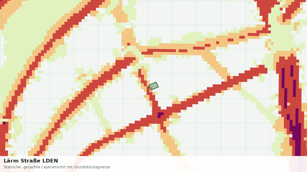 Statische Kartenansicht: Lärm Straße LDEN