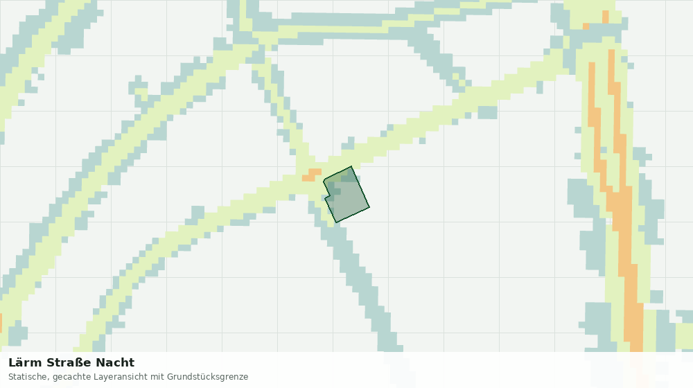 Statische Kartenansicht: Lärm Straße Nacht