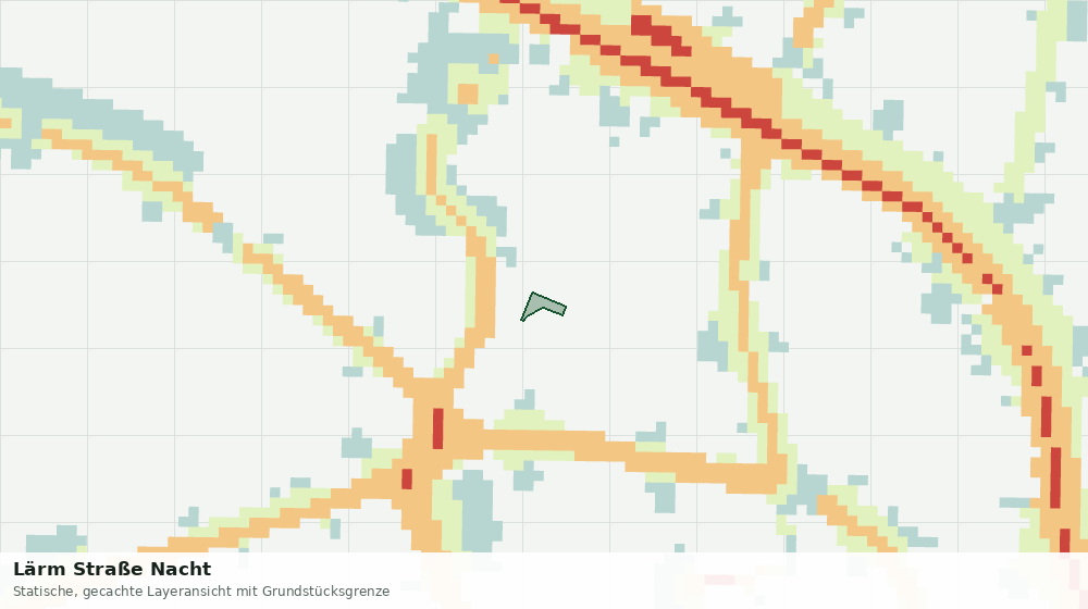 Statische Kartenansicht: Lärm Straße Nacht