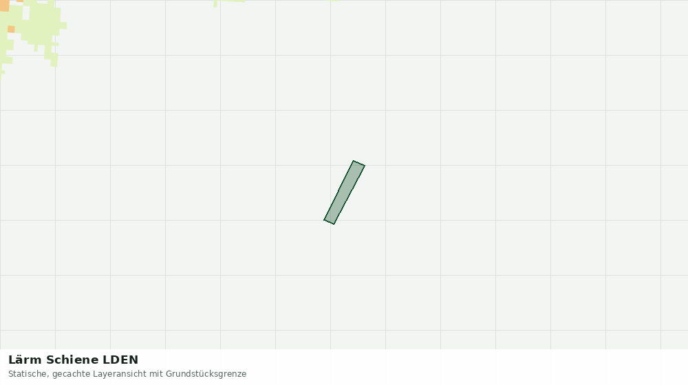 Statische Kartenansicht: Lärm Schiene LDEN