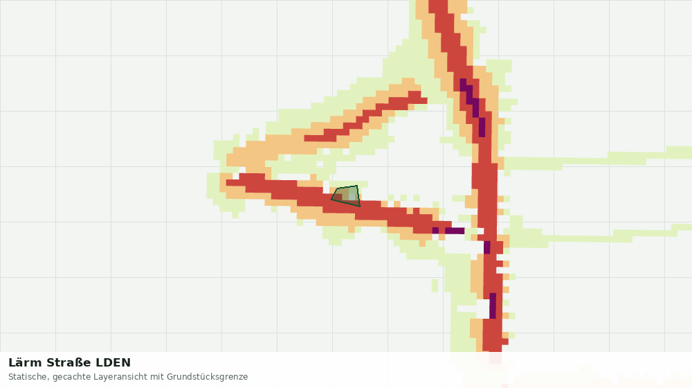 Statische Kartenansicht: Lärm Straße LDEN
