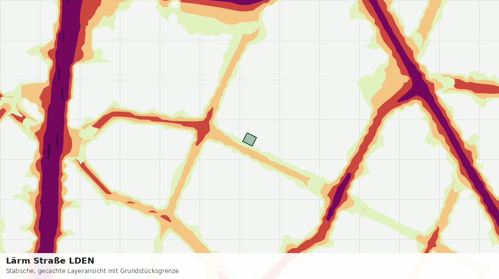 Statische Kartenansicht: Lärm Straße LDEN
