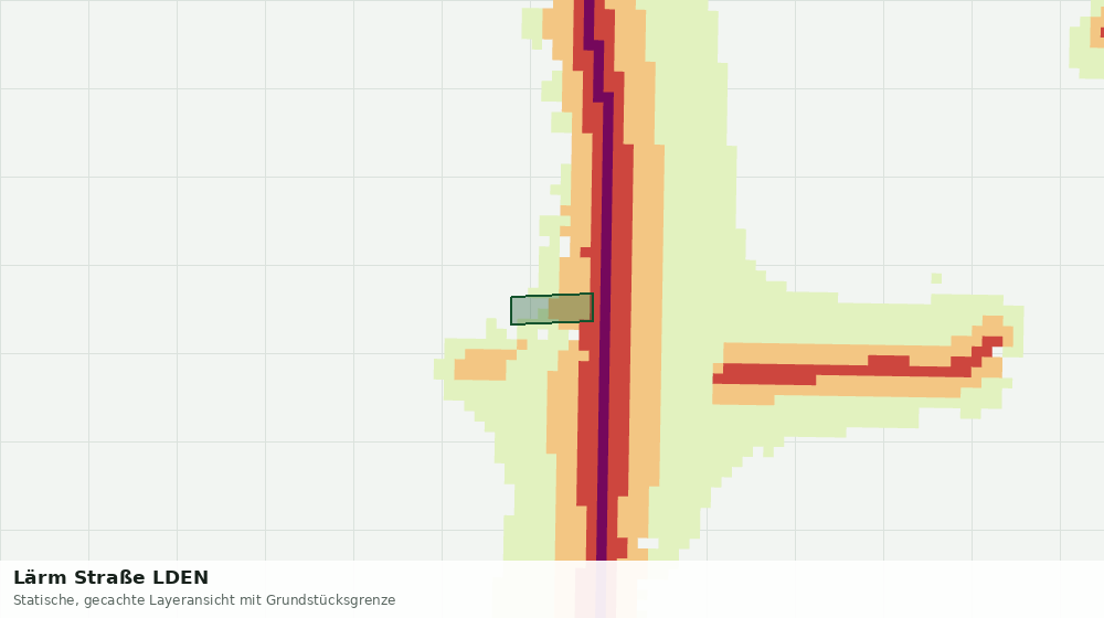 Statische Kartenansicht: Lärm Straße LDEN