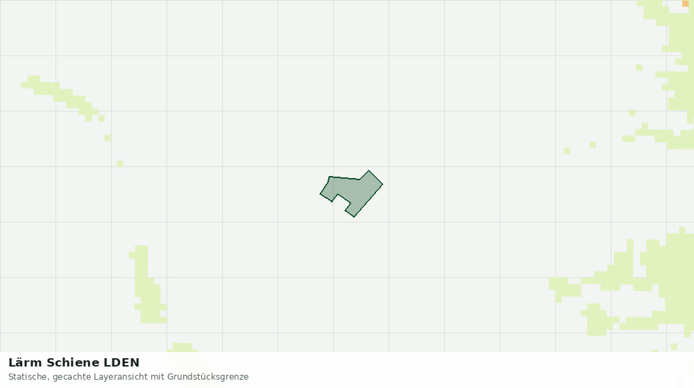 Statische Kartenansicht: Lärm Schiene LDEN