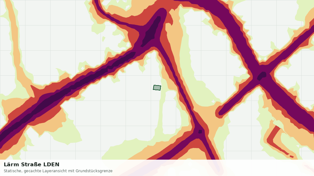 Statische Kartenansicht: Lärm Straße LDEN