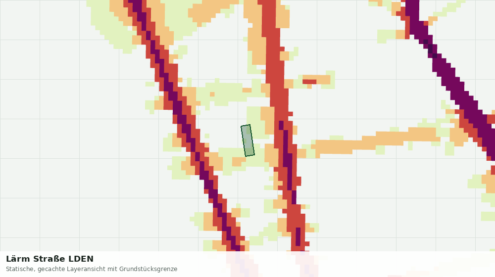 Statische Kartenansicht: Lärm Straße LDEN