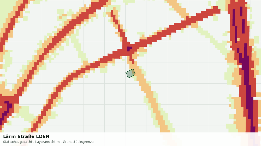Statische Kartenansicht: Lärm Straße LDEN