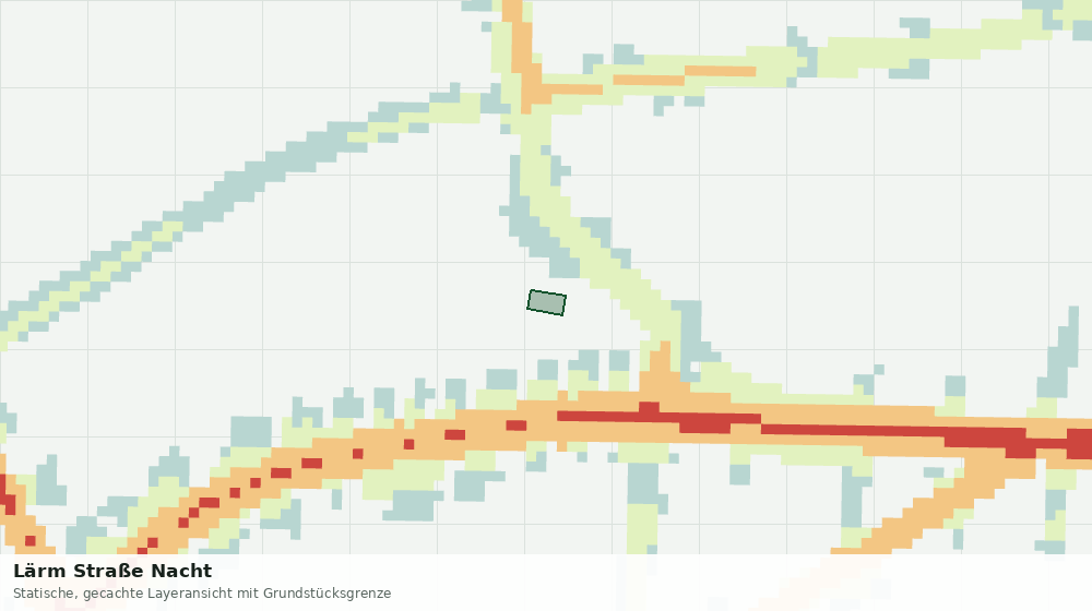 Statische Kartenansicht: Lärm Straße Nacht