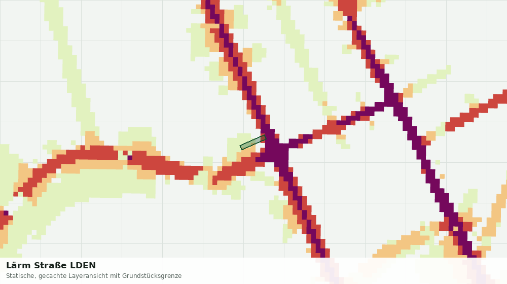 Statische Kartenansicht: Lärm Straße LDEN