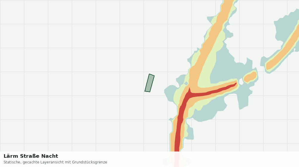 Statische Kartenansicht: Lärm Straße Nacht