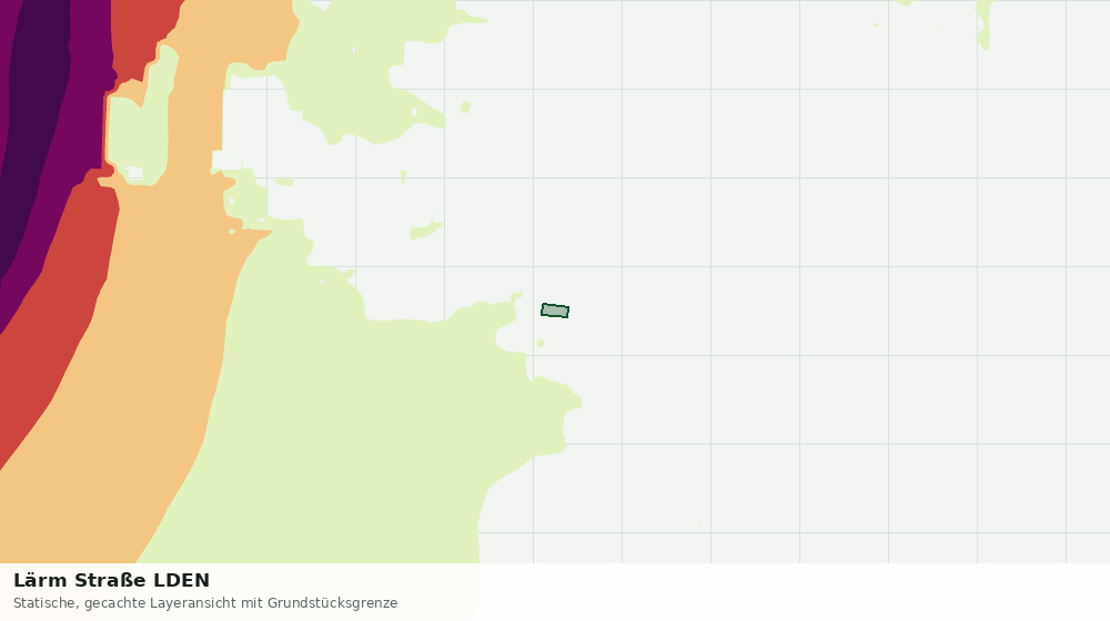 Statische Kartenansicht: Lärm Straße LDEN