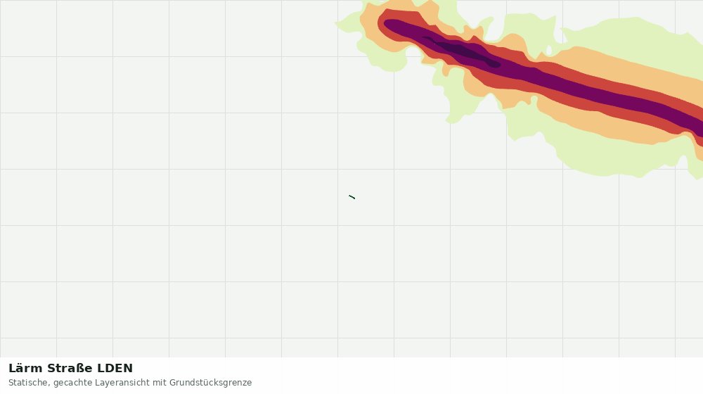 Statische Kartenansicht: Lärm Straße LDEN