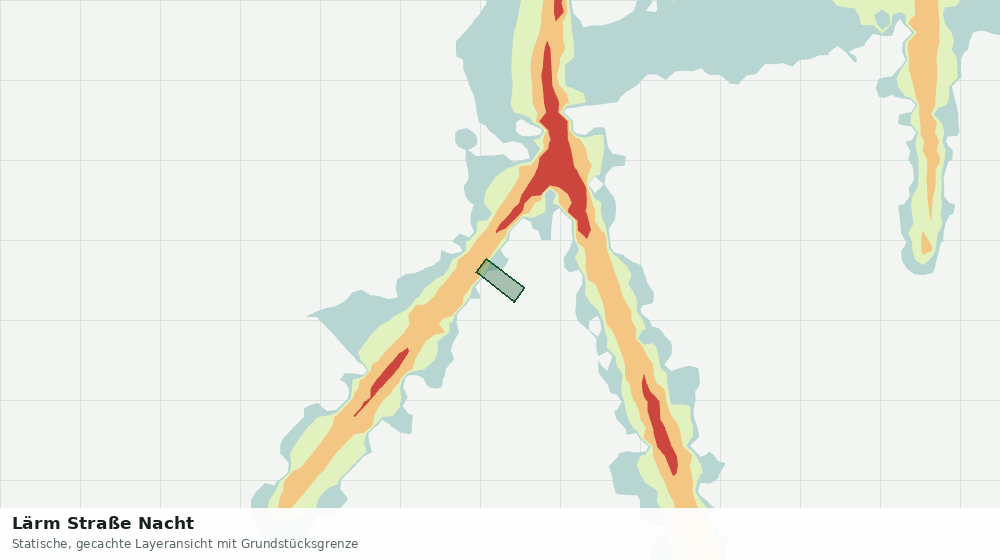 Statische Kartenansicht: Lärm Straße Nacht