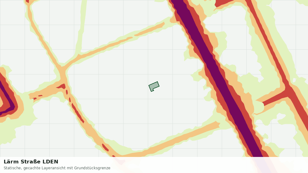 Statische Kartenansicht: Lärm Straße LDEN
