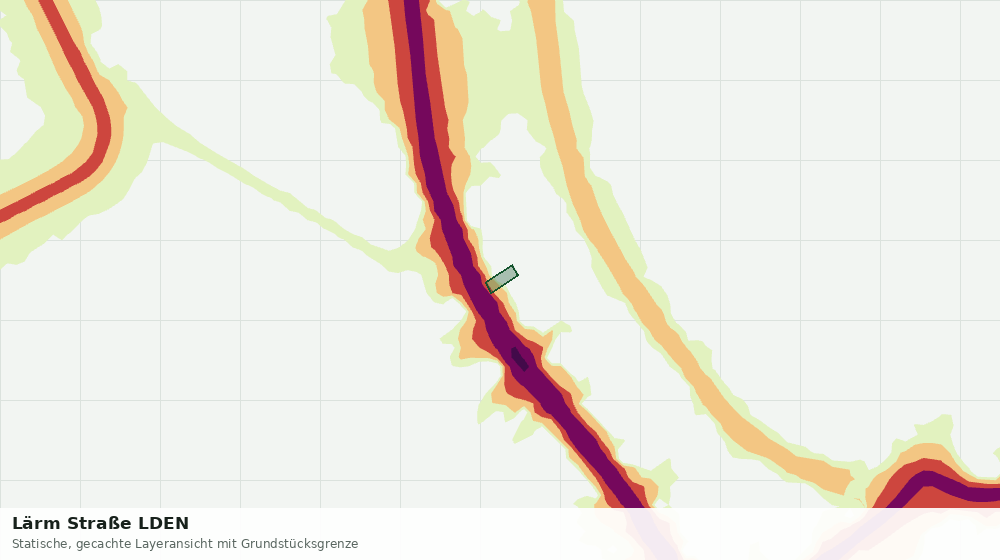 Statische Kartenansicht: Lärm Straße LDEN