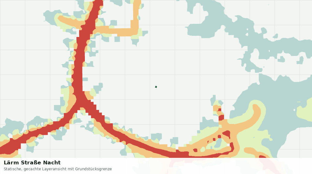 Statische Kartenansicht: Lärm Straße Nacht