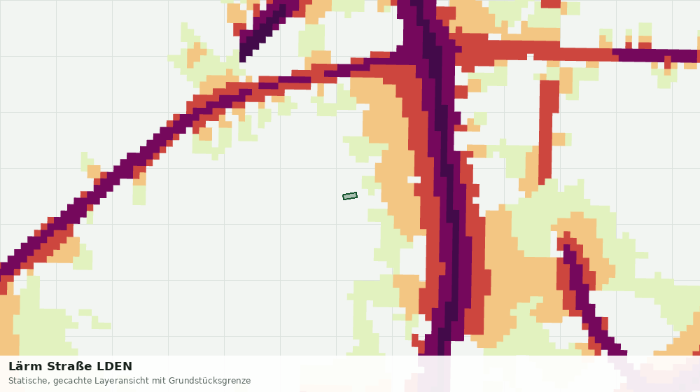Statische Kartenansicht: Lärm Straße LDEN